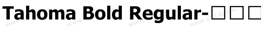 Tahoma Bold Regular字体转换